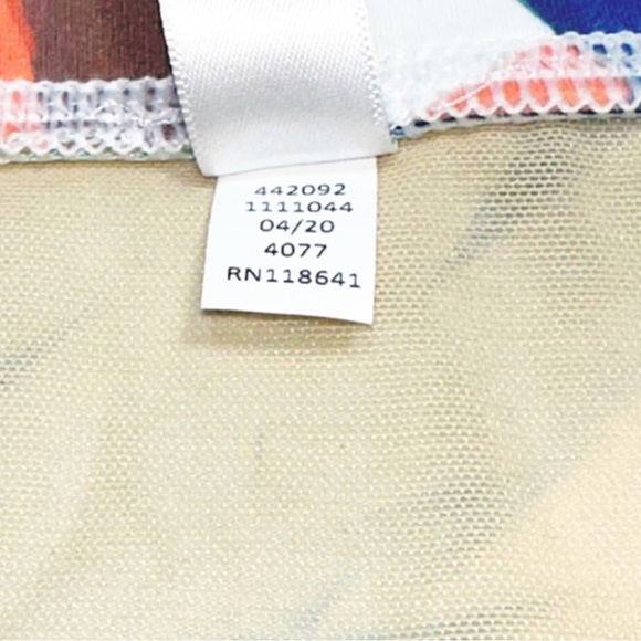 NWT Swim by Cacique Multicolor Tropical Bikini Bottom Size 14 - Picture 7 of 13